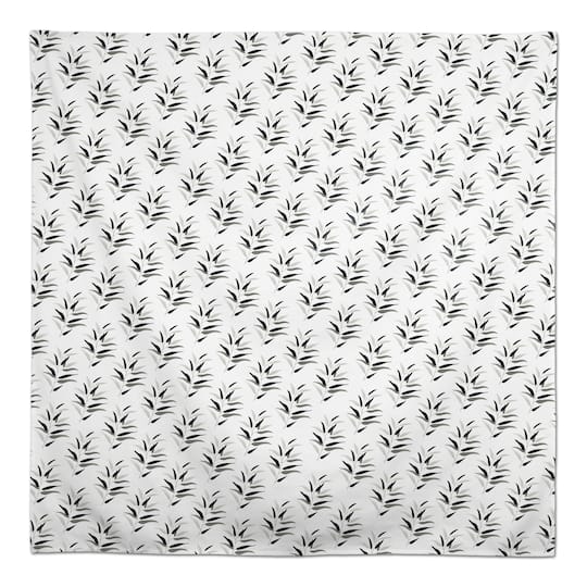 Dark Leaf Pattern Tablecloth